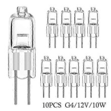 Pack de 10 lampes halogènes capsules G4-12V-10W G4-12V-10W G4-12V-10W