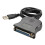 Convient pour USB vers câble parallèle 25 sténopés Interface DB25 Imprimante IEEE 1284 Câble USB 2.0 1