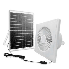 Ventilateur solaire silencieux à grande vitesse avec panneau de 8 W pour abri de jardin