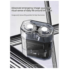 SJ-603 Rasoir portable, cool, transparent, à double lévitation magnétique, rasoir pour tout le corps