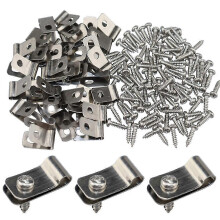 Agrafes pour clôture en fil de fer, 100 pièces, agrafes pour fil de clôture en aluminium pour fil de