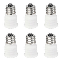 Lot de 6 convertisseurs d'ampoules LED E12 vers E14, adaptateurs de douilles, haute qualité