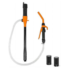 Pompe de transfert portable, pompe à siphon électrique à piles pour le transfert de carburant à gaz,