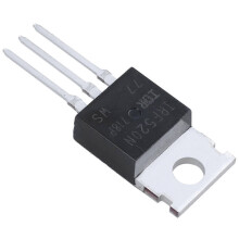 Convient pour MOSFET de puissance canal N 100 V 9,7 A IRF520-si xi