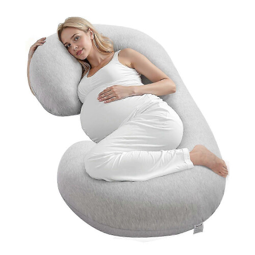 Coussin de grossesse en forme de C, respirant, compatible avec le sommeil
