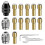 Ensemble de 16 pinces de serrage pour mandrin de perçage, 1/32 à 1/8 pouce, ensemble de 11 pinces de 1