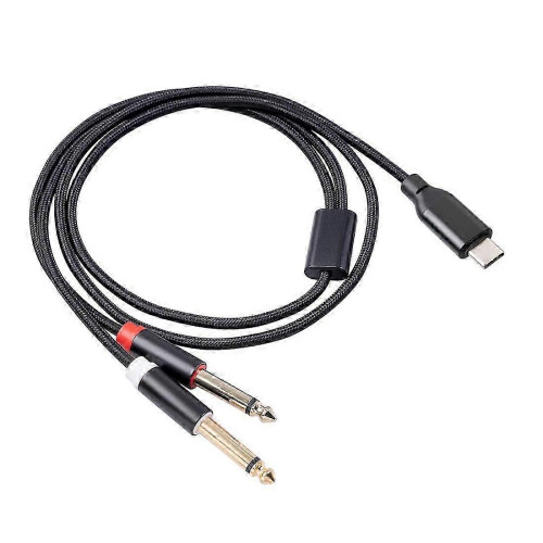 Câble audio stéréo USB C vers double 6,35 mm Câble audio Type C vers double 6,35 mm Compatible smart