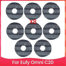Convient pour 8 tampons de nettoyage doux, lavables et réutilisables pour aspirateurs robots, chiffo