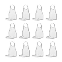 Lot de 12 porte-gobelets anti-débordement pour détergent, support pliable, crochet sans couture