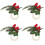 Ensemble de ronds de serviette de Noël, rond de serviette de Noël, décoration de table de dîner de v 1