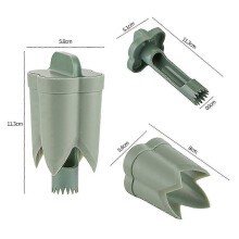 Lot de 3 vide-poivrons pour fruits et légumes, ustensile de cuisine portable pour retirer les graine