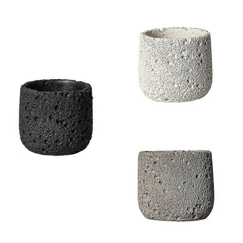 Bougie d'aromathérapie en ciment, texture spatiale, tasse vide, décoration de récipient d'atmosphère