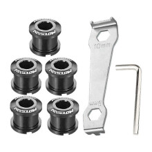 Clou de disque de vélo de montagne, pignon à une vitesse, alliage d'aluminium, vis de disque de dent