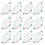 Lot de 12 spots LED encastrés blancs de 7 W pour plafond 1