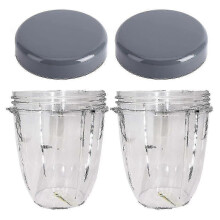 Tasse de rechange, compatible avec le mélangeur Nutribullet, tasses de 18 oz (paquet de 2)