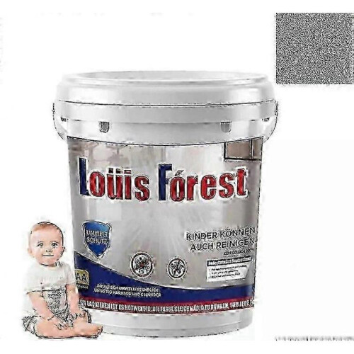 (1KG, Dark gray) High-gloss Marble Effect Epoxy Floor Coating,louis-forest Epoxy Floor Paint
