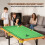SPORTNOW 4FT Folding Pool Table, Mini Billiards Table Set for Kids, Green 9