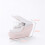Staple Desktop Binding Agent Miniature Compact Binding Machine for Office School Use - Milk Tea Color, Lightweight Design 2