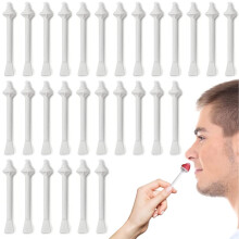 Nose Wax Sticks - 60 Pack Nose Hair Removal Waxing Sticks for Men and Women - White Nostril Cleaning Tools