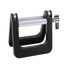 Aluminum Toothpaste Tube Squeezer, Compact Organizer for Bathroom, 11.5 x 10.5 cm, Black, Durable Design for Creams and Salves