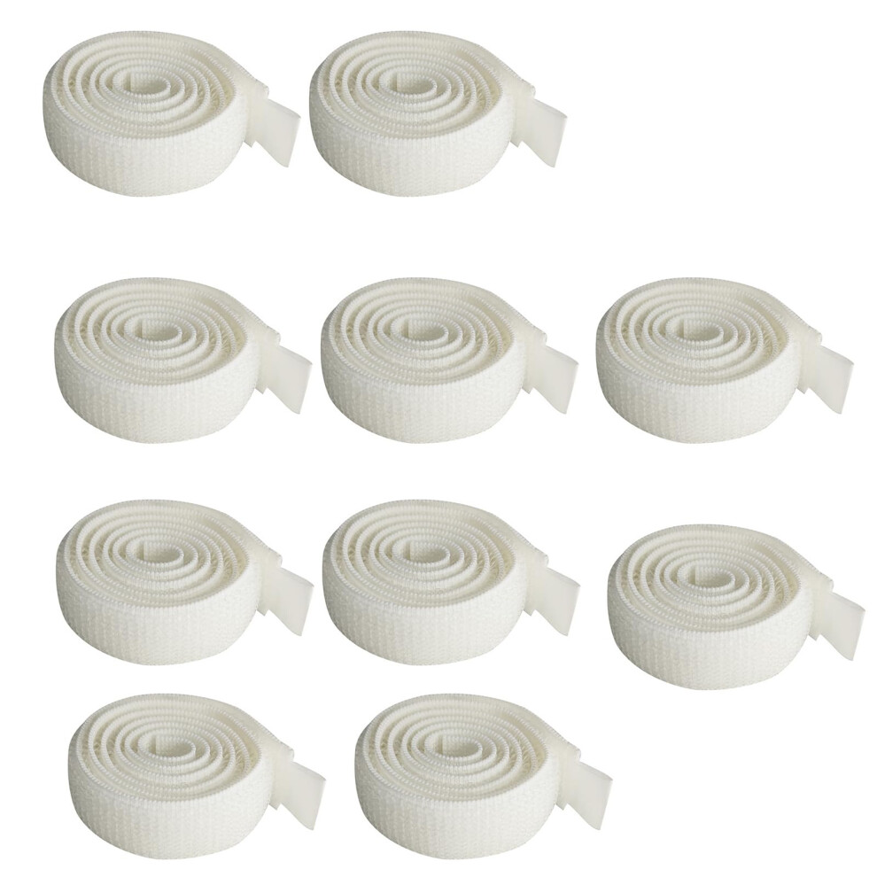 Urinary Band Holders Pack of 10, White Leg Bag Straps for Drainage Bag, Tube Holder, Adjustable Size