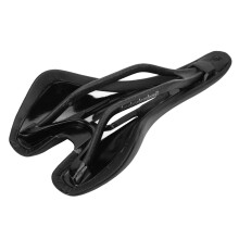 Carbon-Fiber-Mountainbike-Sattel PU-Leder Hohlpolsterung Schwarz 160g