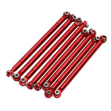 8 Stück Aluminium-Spurstangen für MN86 RC Car Upgrade, Rot, 9,2 cm & 8,2 cm