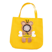 Cat Carrier Bag, XL Breathable Canvas Tote for Small Dogs and Cats, Cute Shoulder Bag for Cat Walks
