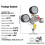 Régulateur à double jauge, régulateur de CO2 avec jauge de 0 à 60 PSI, compatible bière pression pou 2