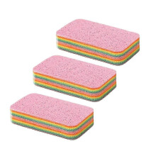 Bloc éponge de nettoyage en microfibre 3 pièces, éponge en microfibre amovible, compatible avec la c