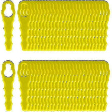 100 pièces, compatibles avec les lames, compatibles avec Ryobi Edger, lames dentelées à double tête