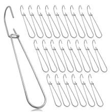 Lot de 24 crochets métalliques de 7,3 pouces pour la fabrication de patrons de couture et de suspens