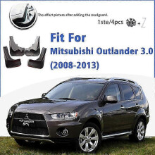 Excellents garde-boue avant et arrière compatibles avec Mitsubishi Outlander 3.0 2008-2013, 4 pièces