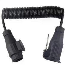 Câble d'extension de remorque compatible avec câble spiralé, prise 13 broches, 200 cm de long, M/W D