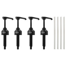 Pack de 4 pompes à sirop noires de 8 ml, pompe distributrice, idéalement compatible avec les sirops