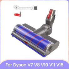 Kit de remplacement de tête de brosse à rouleau souple à dégagement rapide pour aspirateur Dyson V7
