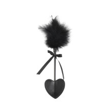 Feather Whip and Paddle 2 in 1 for Couples, Soft Feather Tickler for Clitoris, Breasts, and Feet, Bondage SM Sex Toy (M)
