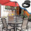 Bouchon de trou de parasol de table de patio, flexible et facile à installer, cône de parasol, cale 2