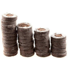 Lot de 100 granulés de tourbe professionnels pour semis, terreau de démarrage pour plantes, bouchons