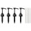 Convient aux pompes distributrices de sirop noires de 8 ml, pack de 4, pour les saveurs de café et p 1