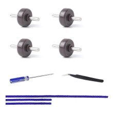 Convient aux bandes en peluche douce + rouleau avant et pièces de rechange d'essieu pour Dyson V6 V7