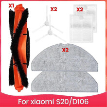 Convient aux pièces de rechange pour aspirateur robot Xiaomi S20/D106, brosse latérale principale, f
