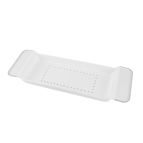 Bathtub Tray Stable Placement Expandable Plastic 2