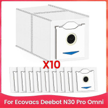 Convient aux sacs à poussière pour aspirateur robot Ecovacs Deebot N30 Pro Omni, sacs, pièces de rec