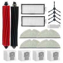 Convient pour l'aspirateur Roborock Q5 Pro+/q8 Max+ (plus) Brosse latérale principale Filtre HEPA Chiffon de nettoyage