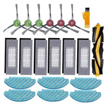 Convient pour le remplacement de l'aspirateur robot, brosse latérale principale, filtre, chiffon de