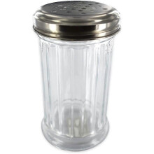 convient pour shaker en verre, shaker à parmesan, shaker, shaker à parmesan, verre, acier inoxydable, 13,5 x