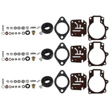 Convient pour 3 x Kit de réparation de carburateur et flotteur pour Johnson Evinrude 396701 65 70