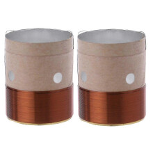 Bobines acoustiques pour haut-parleur de graves, pièces de réparation, 25,5 mm, blanches