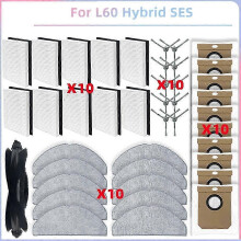 Convient aux pièces d'aspirateur Eufy G50 Hybrid, L60 Hybrid / L60 Hybrid SES, brosse latérale principale, Hepa-